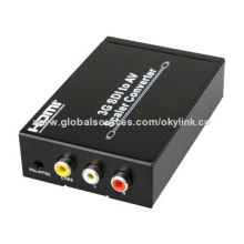 SDI to AV Scaler Converter, Supports SD-SDI, HD-SDI and 3G-SDI