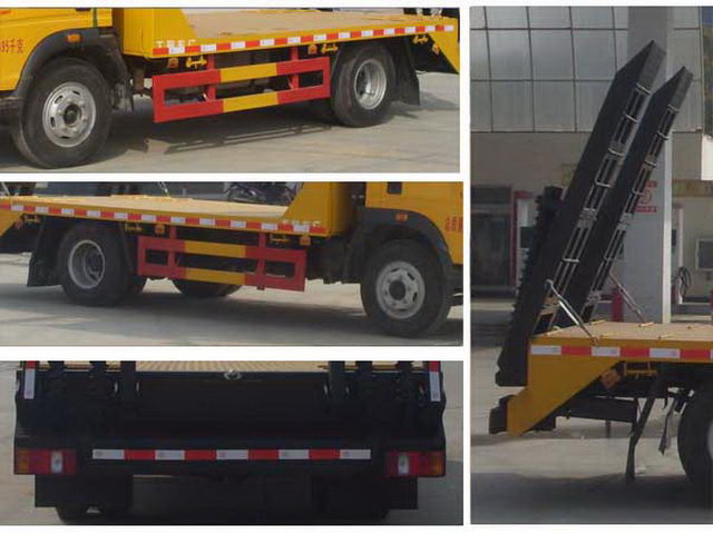 SINOTRUCK 4X2 5-7Ton Low شاحنة مسطحة منخفضة