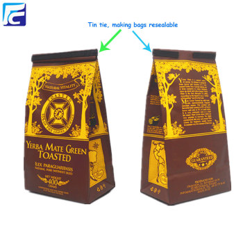 Custom printed aluminum foil wholesale tea packaging bag