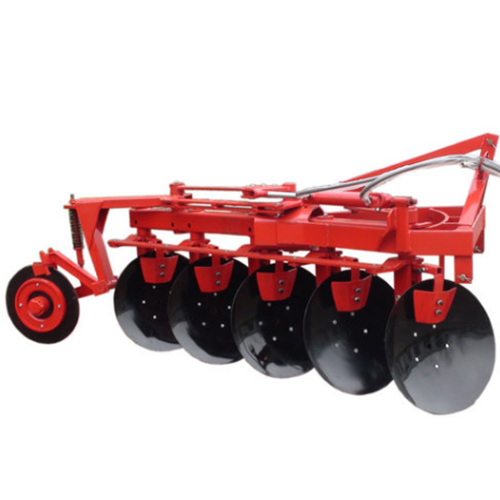 Hydraulic double way disc plough with scraper