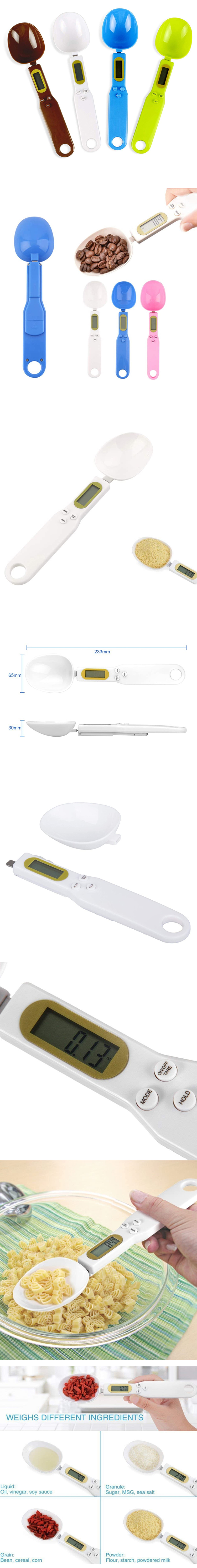 Detachable Measuring Weight Mini Digital Spoon Scale, Multifunctional Electronic Spoon Measuring Spoon