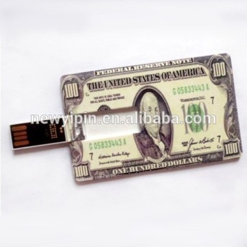 Credit card model USB 2.0 16GB flash drive memory stick genuine pendrive