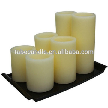 flat top led pillar candles