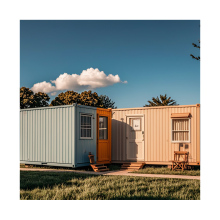 Vertical Shipping Flat Pack Container Building