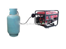 Small natural gas generator key start portable with wheel kit 5kw