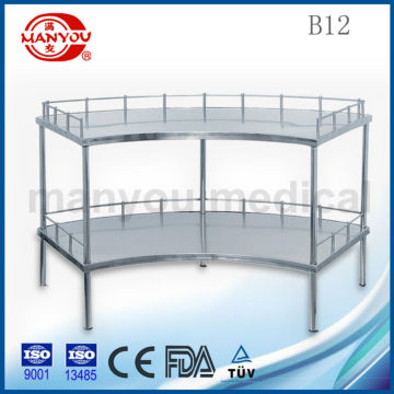 B12 stainless steel medical equipment trolley