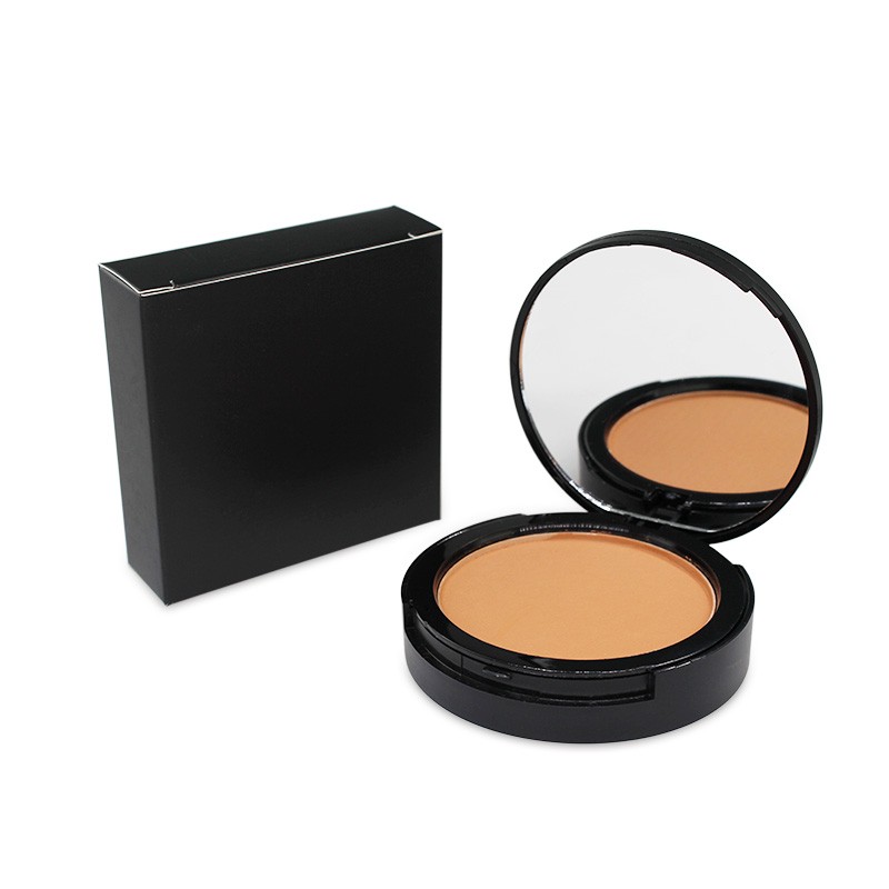 5color double layer pressed powder Monochrome concealer Exquisite pressed powder Flour puff with mirror Matte Pressed Powder