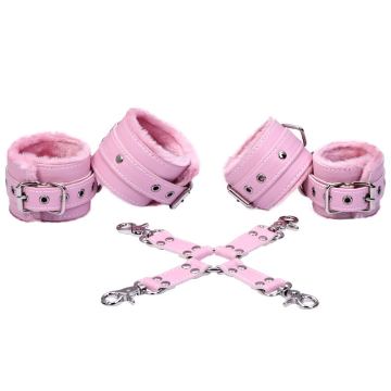 Wrist & Ankle Cuffs Restraints Hog-Tie for Couple Adult Game