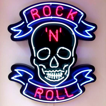 rock and roll neon signs