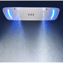 رأس دش مثبت بالسقف مقاس 27 بوصة مع وظيفة LED / Rain + Mist + Bubble