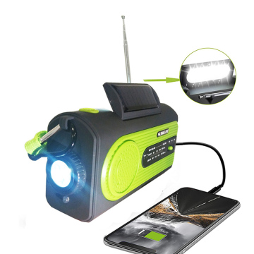 Hand Crank Solar Emergency Radio with FM AM NOAA