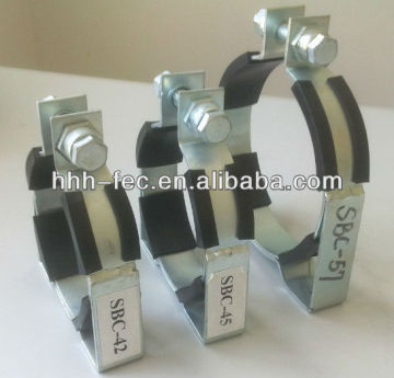 Metal mounting brackets for piston type accumulators