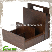 Wooden Cutlery Holder, Condiment Holder, Menu Holder