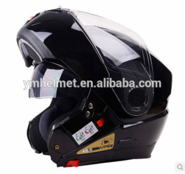 YM-923 double visor helmet with ABS material bulletproof motorcycle helmet flip up motorcycle helmet