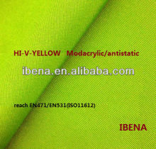 HI-V-yellow( Fluorescent yellow fabric) Modacrylic/antistatic FR fabric