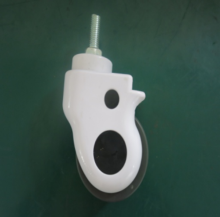 3 Inch Threaded Stem Swivel TPR Material Medical Caster Wheel