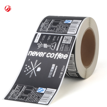 Custom Self Adhesive Drink Coffee Packaging Label Sticker