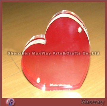 Red Heart Acrylic Photo Frame