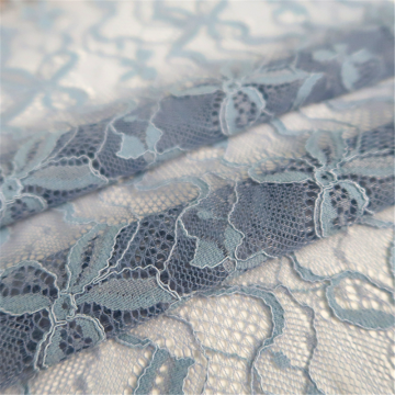 Custom Knitting Nylon Cotton Embroidered Bowknot Mesh Fabric