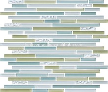 blue bathroom wall tile glass mosaic tile