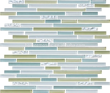 blue bathroom wall tile glass mosaic tile