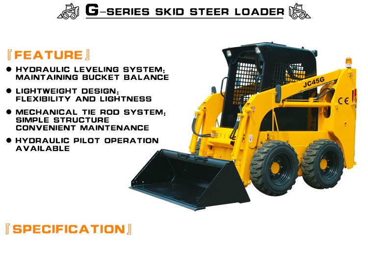 New 65hp 0.5CBM Bucket Wheel Small Skid Steer Loader For Sale