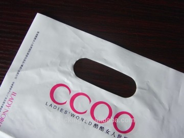 custom HDPE economic plastic shopping bag