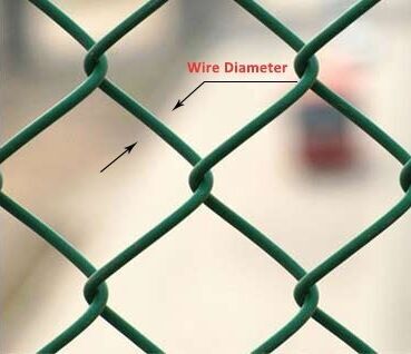 Factory Directly Pvc Coated Chain Link Wire Fence for Basketball Court