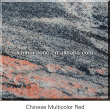 Chinese polished Multicolor Red granite stone