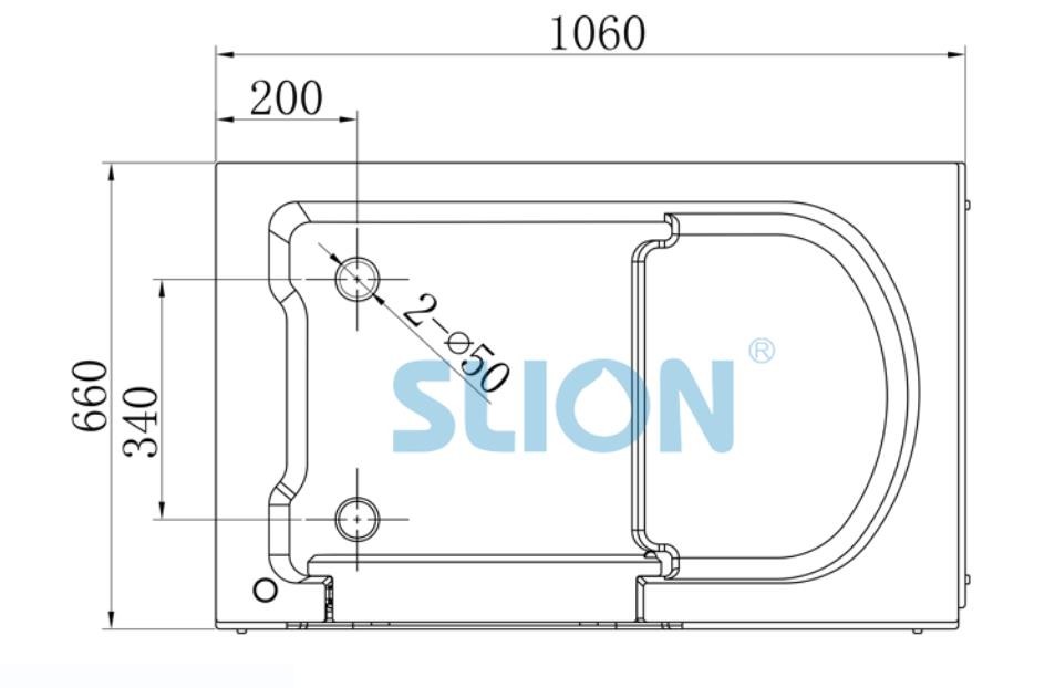 Acrylic walk in bathtub small sized apartment walk in tub Corner elderly walk in bathtub