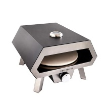 Portable Pizza Oven Mini Outdoor 12 17 inch Rotating Gas Type Pizza Ovens with Rotating Stone