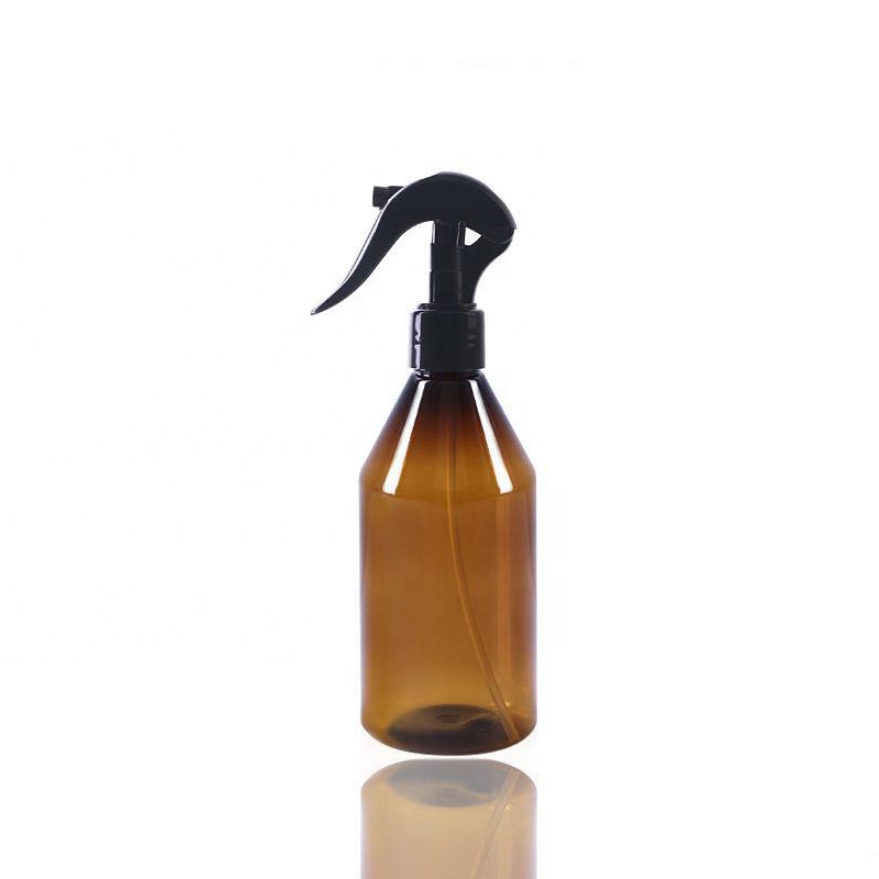braune bernsteinfarbene Plastikverpackungs-Trigger-Sprühflasche