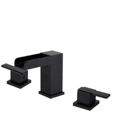 Matte Black Brass Hot and Cold Basin Faucet