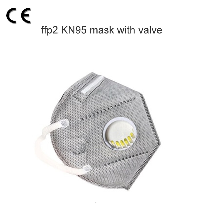 KN95 N95 قناع طية الأذن القابل للتصرف مع صمام