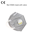 KN95 N95 Jednorazová skladacia maska ​​na ucho s ventilom