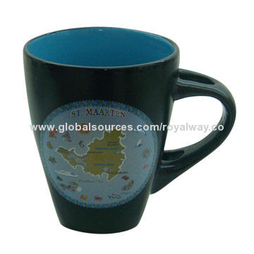 Colorful Promotional Ceramic Mugs with Various/Customized Shape, Your Logo Prints are Welcome