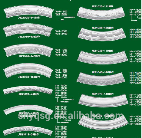 Gypsum/Plaster Round Cornices