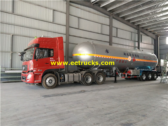 62m3 Tri-axle Wingi wa Propane Trailer