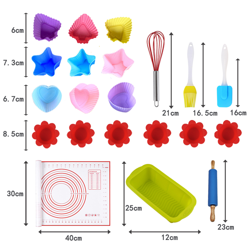 Kids Silicone Baking Sets