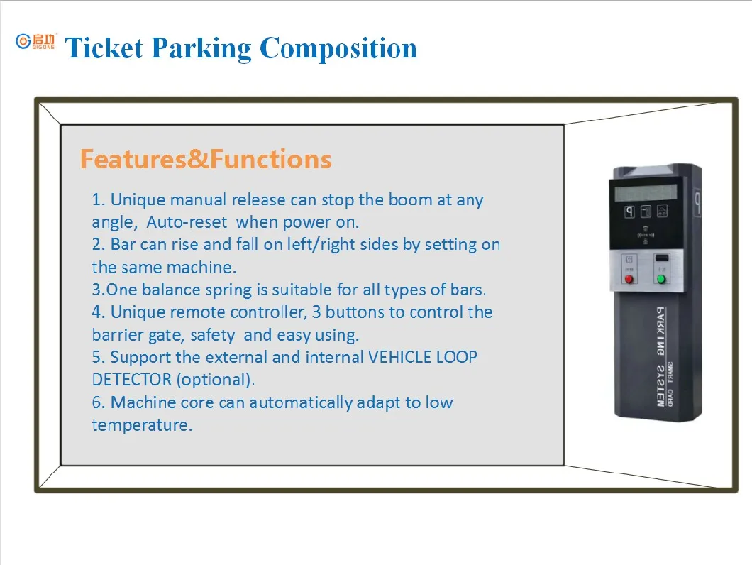 Waterproof Ticket Parking Lot System Automatic Parking Card Dispenser