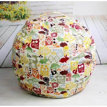 Cubby Cartoon Canvas Fabric Stuffed Animal Beanbag Cover