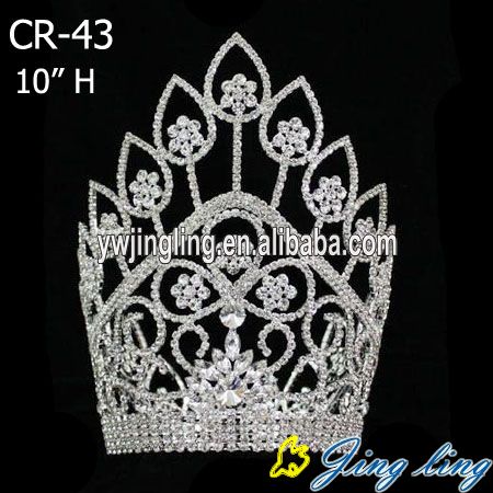 Jingling large Rhinestone Tall Pageant Crown