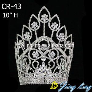 Jingling large Rhinestone Tall Pageant Crown
