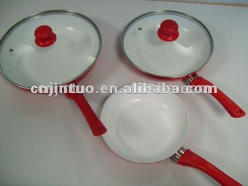 ceramic frying pan with lid