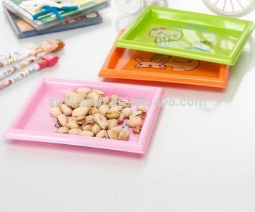 Various Colors Plastic Tray, Service Plate, Service Tray for Restaurant