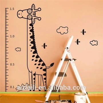 Giraffe cartoon design height stickers