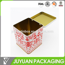 square large metal tin boxes for food package with lid