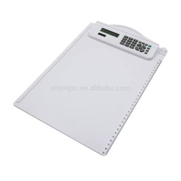 8 Digits Fancy A4 Size Plastic Clipboard Calculator