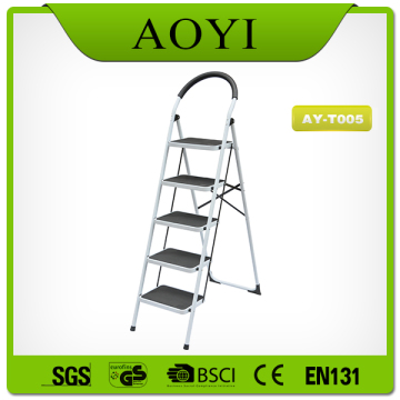 5 steps steel ladder