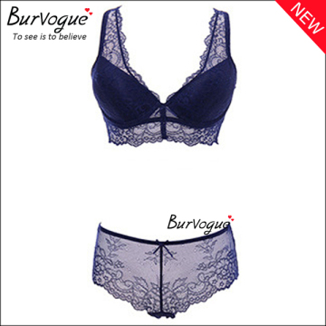 Wholesale 2016 New Breathable Deep V Cleavage Lace Underwear Extreme Push Up Bra Sets Wholesale